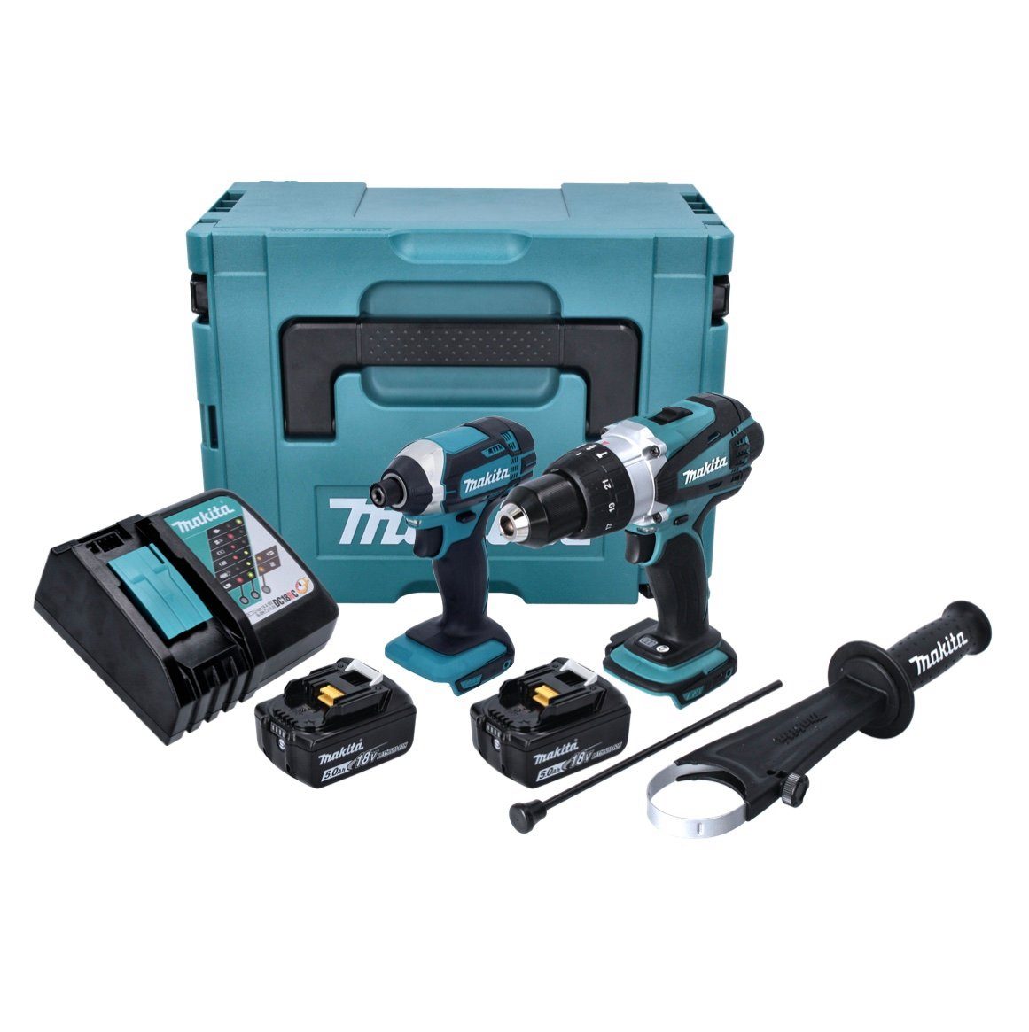 Makita Akku-Schlagschrauber DLX 2145 TJ Twin Pack 18V Akku  Schlagbohrschrauber + Akku Schlagschra