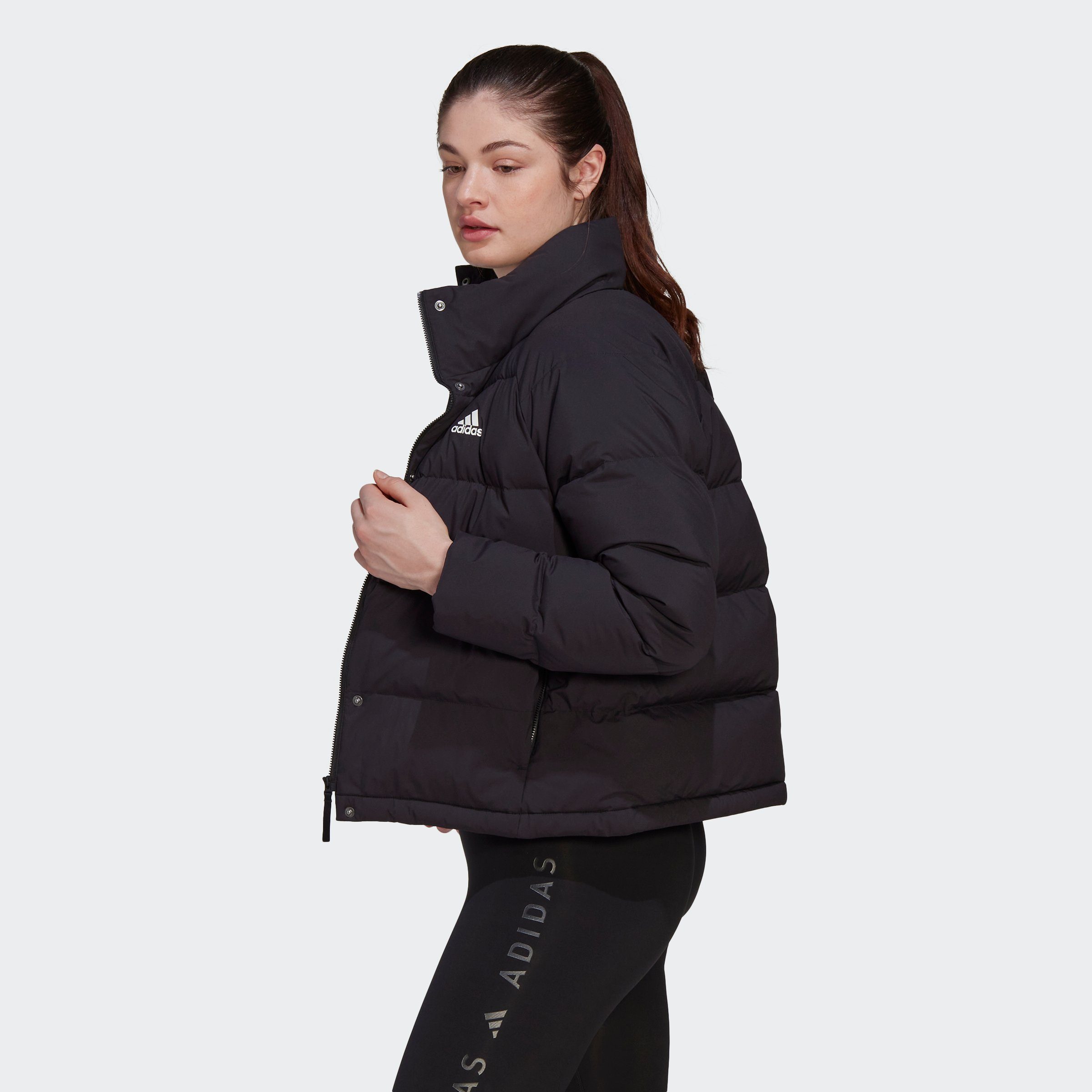 adidas Sportswear HELIONIC DAUNENJACKE schwarz Outdoorjacke RELAXED