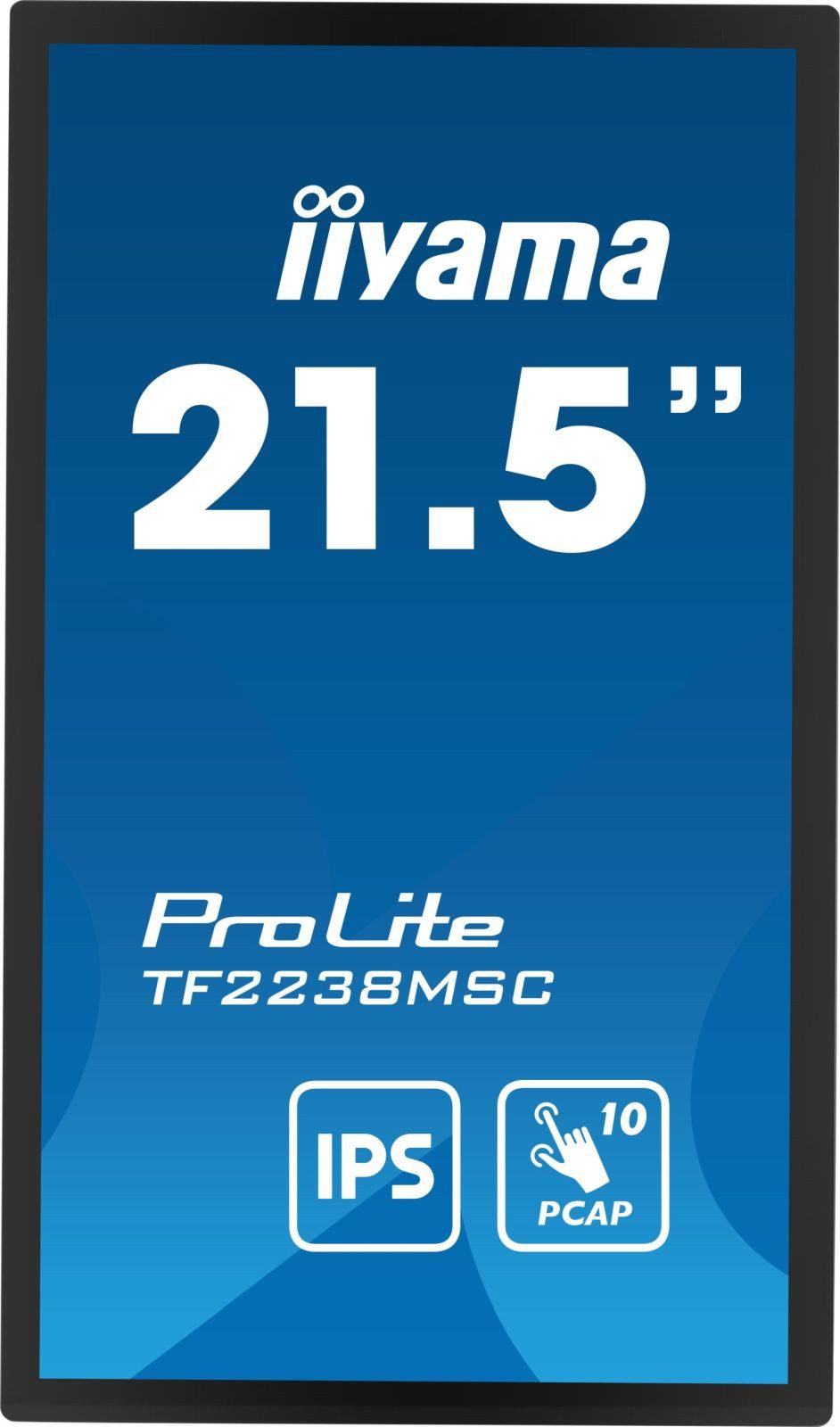 Iiyama 54.5cm (21,5) TF2238MSC-B1 16:9 M-Touch HDMI+DP+USB retail TFT-Monitor (1920 x 1080 px, Full HD, 5 ms Reaktionszeit, IPS, Touchscreen, Lautsprecher, HDCP)