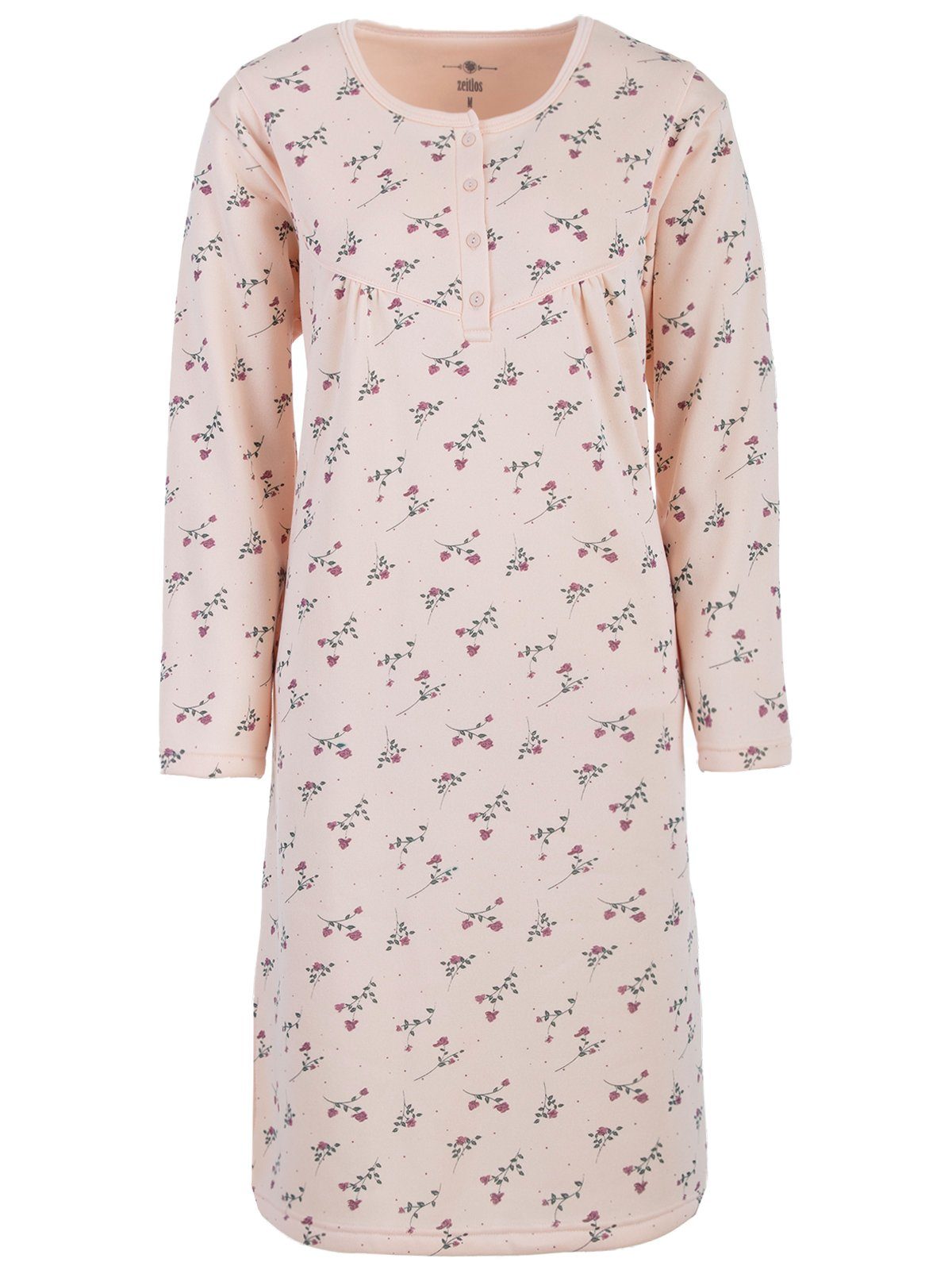 zeitlos Nachthemd Thermo Nachthemd - Blumen Paspel günstig online kaufen