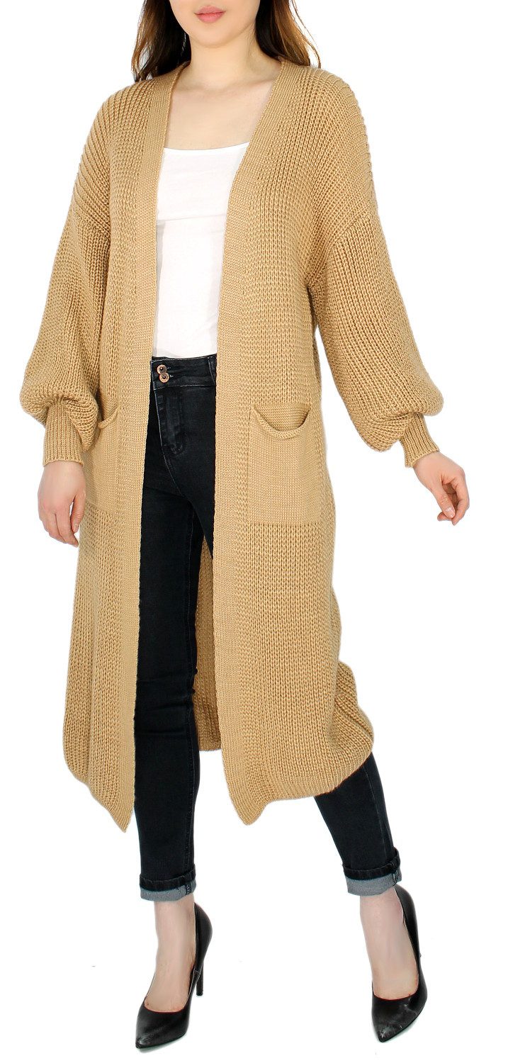 dy_mode Cardigan Langer Grobstrick Cardigan Damen günstig online kaufen