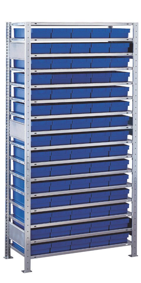 Steckregal GR, Kleinteileregal-Set 3 MULTIplus150, 2000 x 1000 x 400 mm