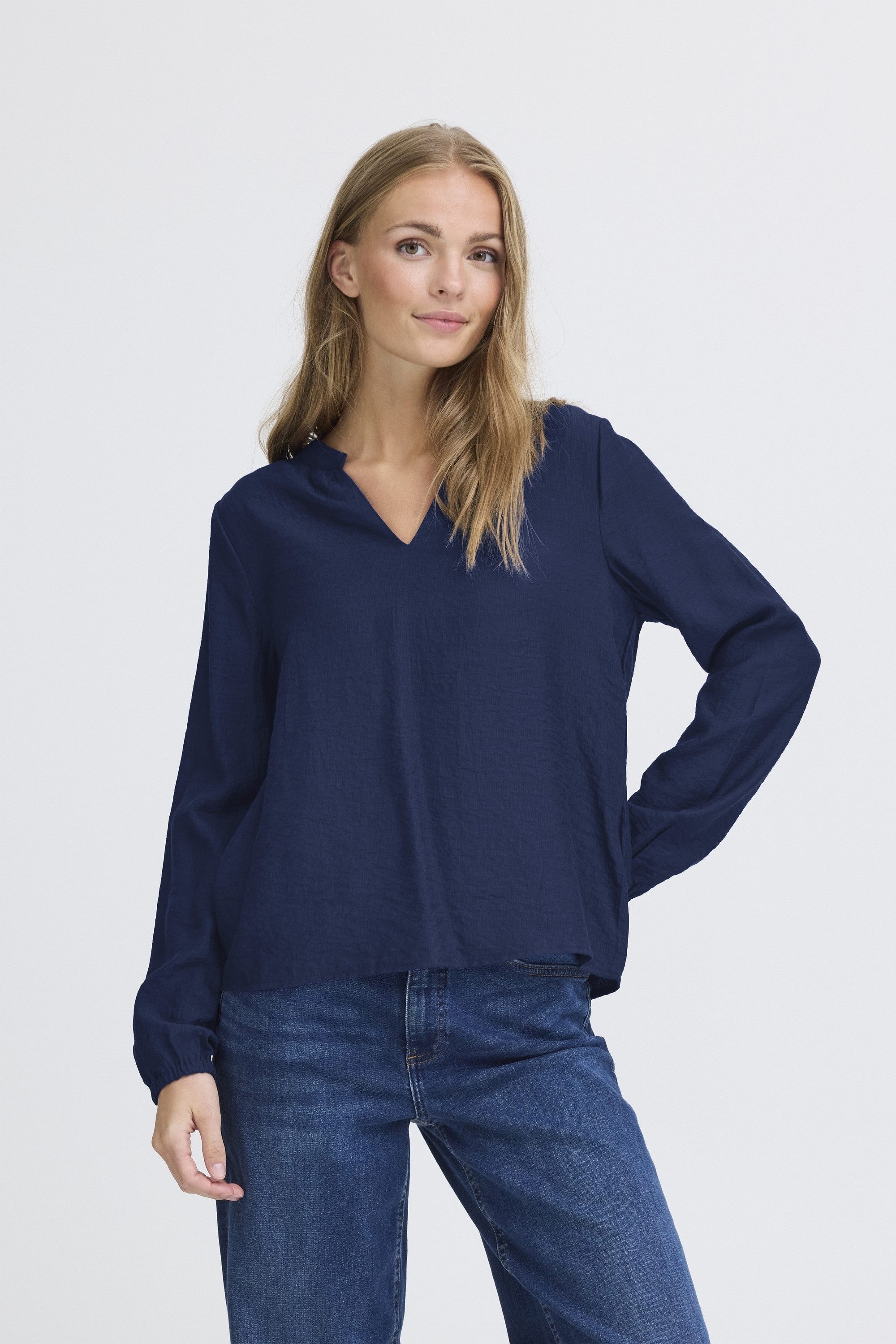 Ichi Blusentop Langarmbluse IHSABELLA