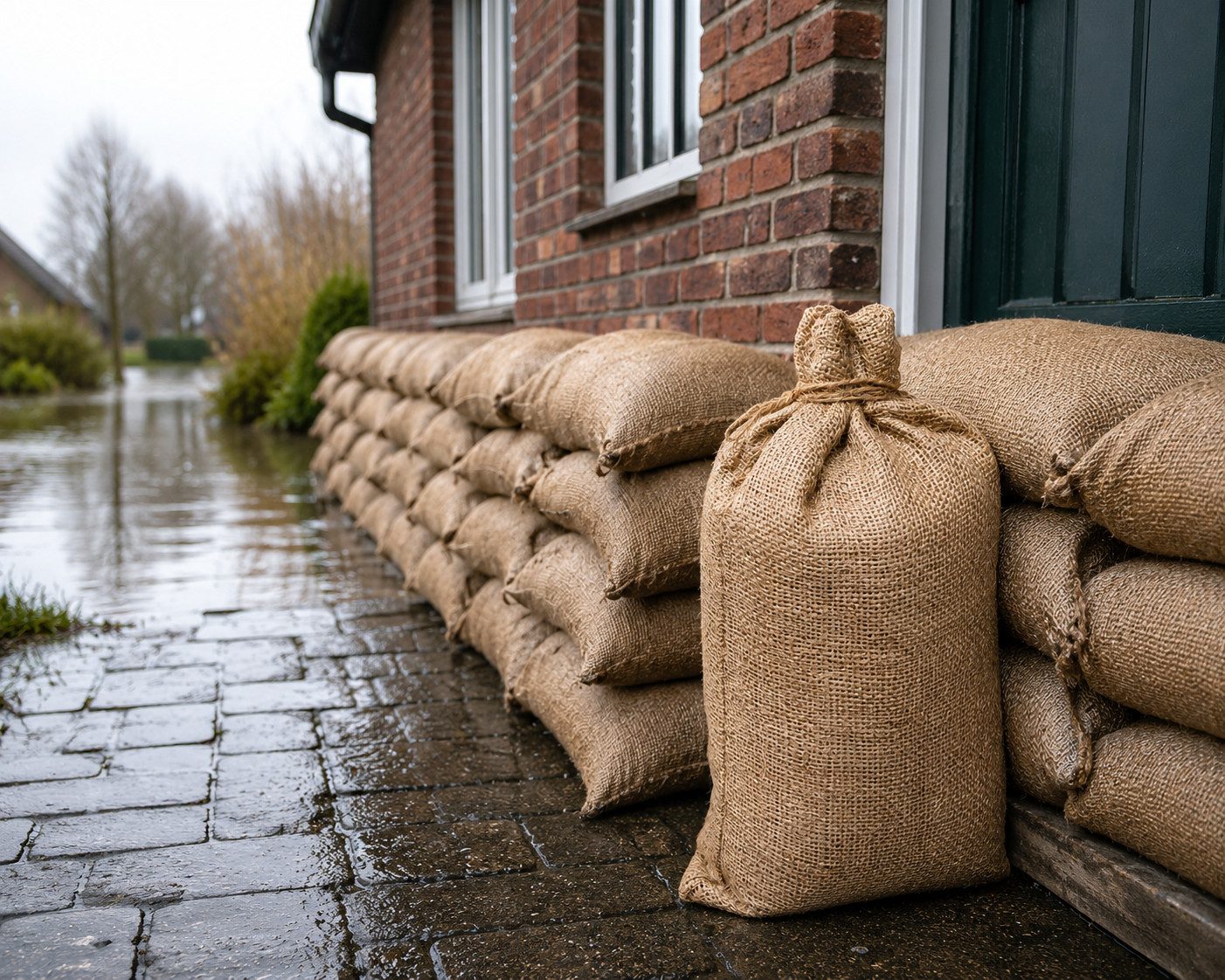 TECTOR Sandsack 10/100 Sandsäcke Jute Jutesack Hochwasser Sack 12 Liter 30 x 60 cm, mit Band zum Verschließen des Bags