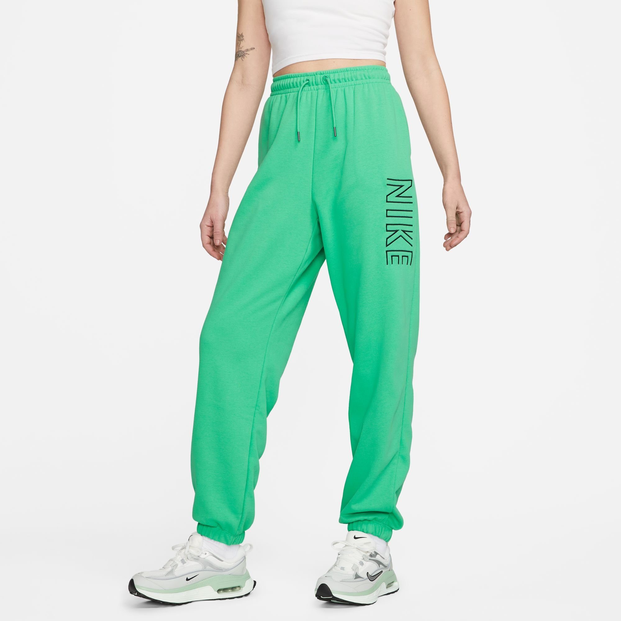 Nike OS grün SW HR Sportswear FT W NSW Jogginghose JOGGER