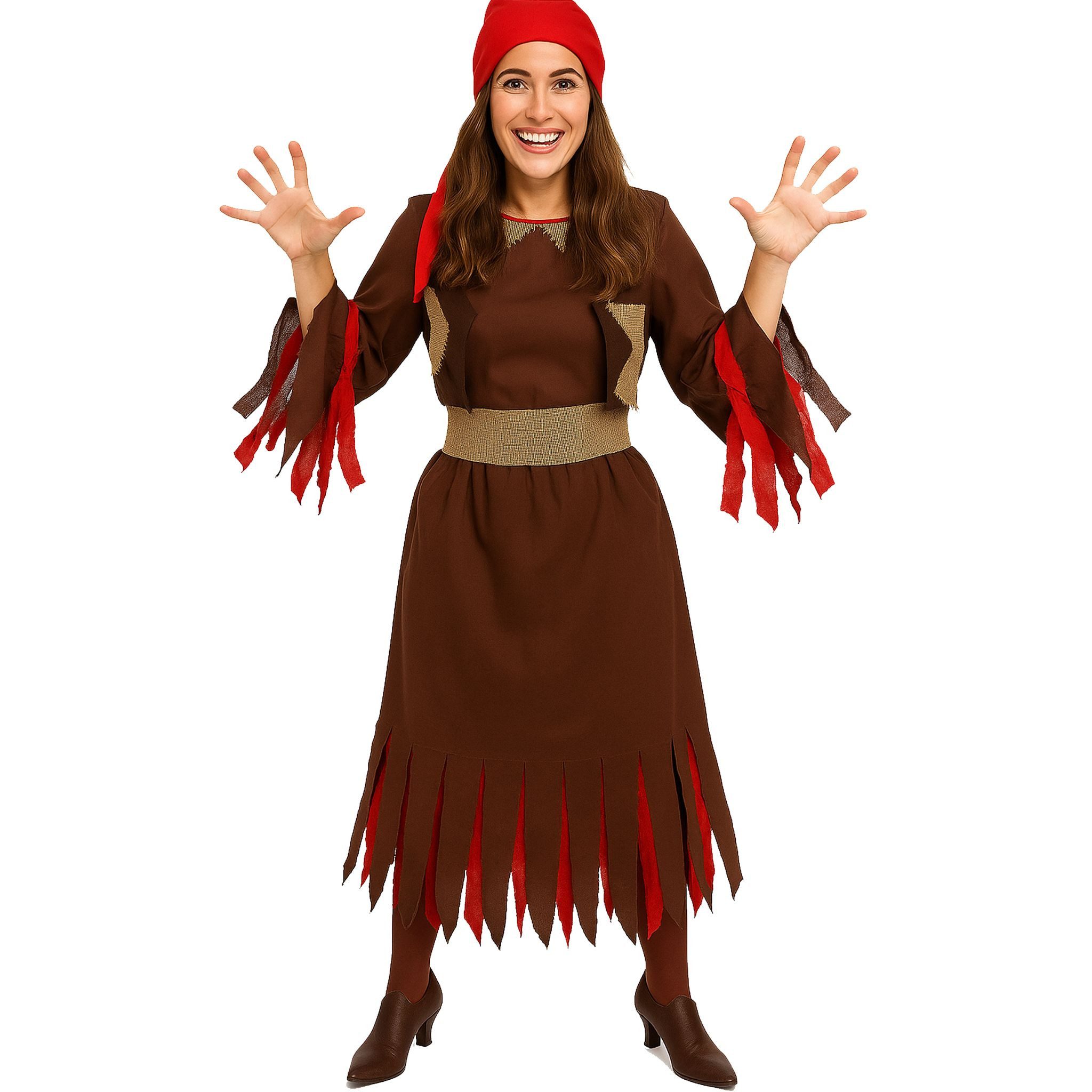 Kostüm Hexen Kostüm „Hexe vom Feuerwald“ Damen