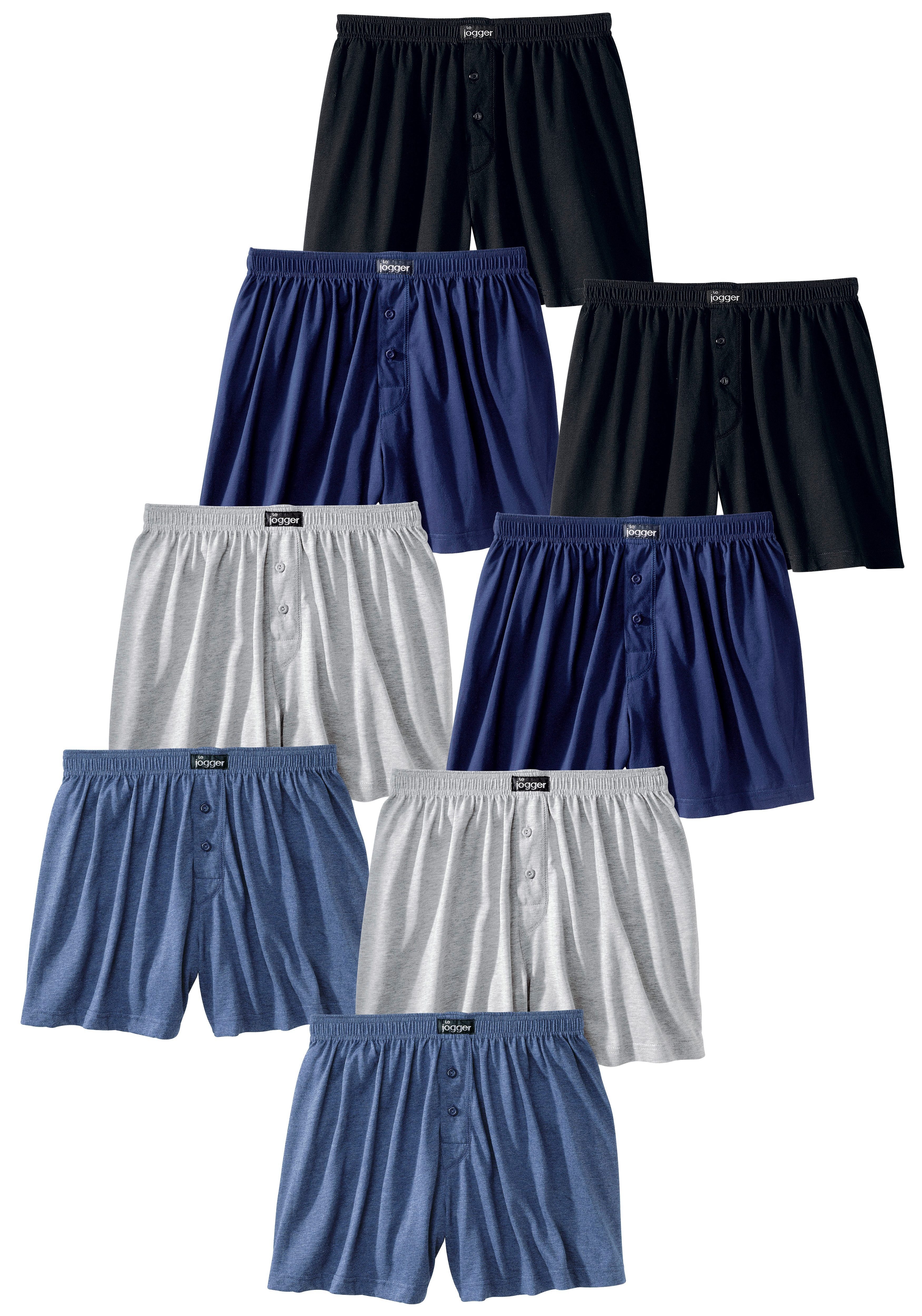 le jogger® Weiter Boxer (Packung, 8-St) aus angenehm weicher Baumwoll-Quali günstig online kaufen