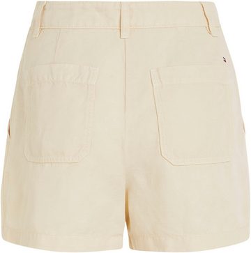 Tommy Hilfiger Shorts COTTON LINEN SHORT mit Logostickerei