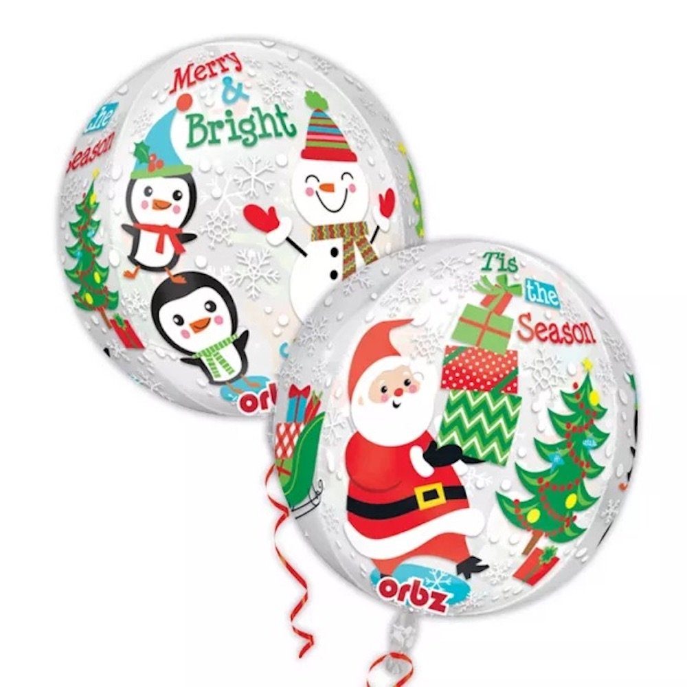Anagram Folienballon Folienballon Orbz - Weihnachtsmann transparent - 4