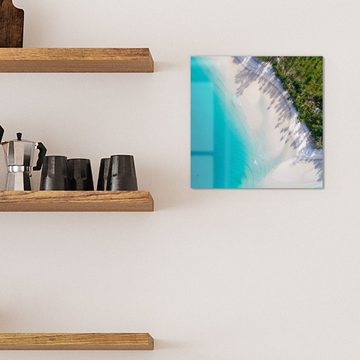 DEQORI Magnettafel 'Paradies von oben', Whiteboard Pinnwand beschreibbar