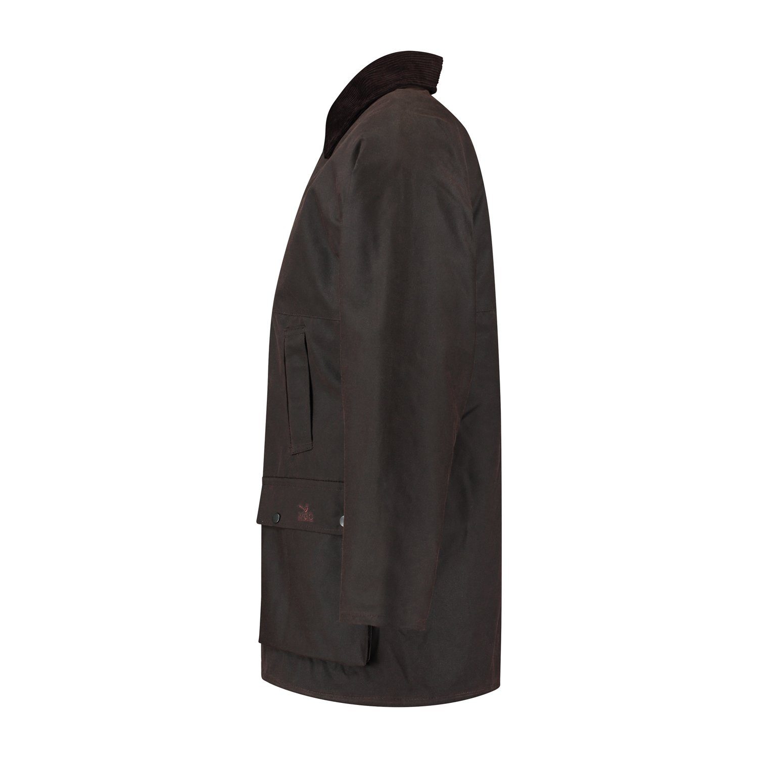 MGO Outdoorjacke British Wax Braun Jacket und winddicht wasserabweisend