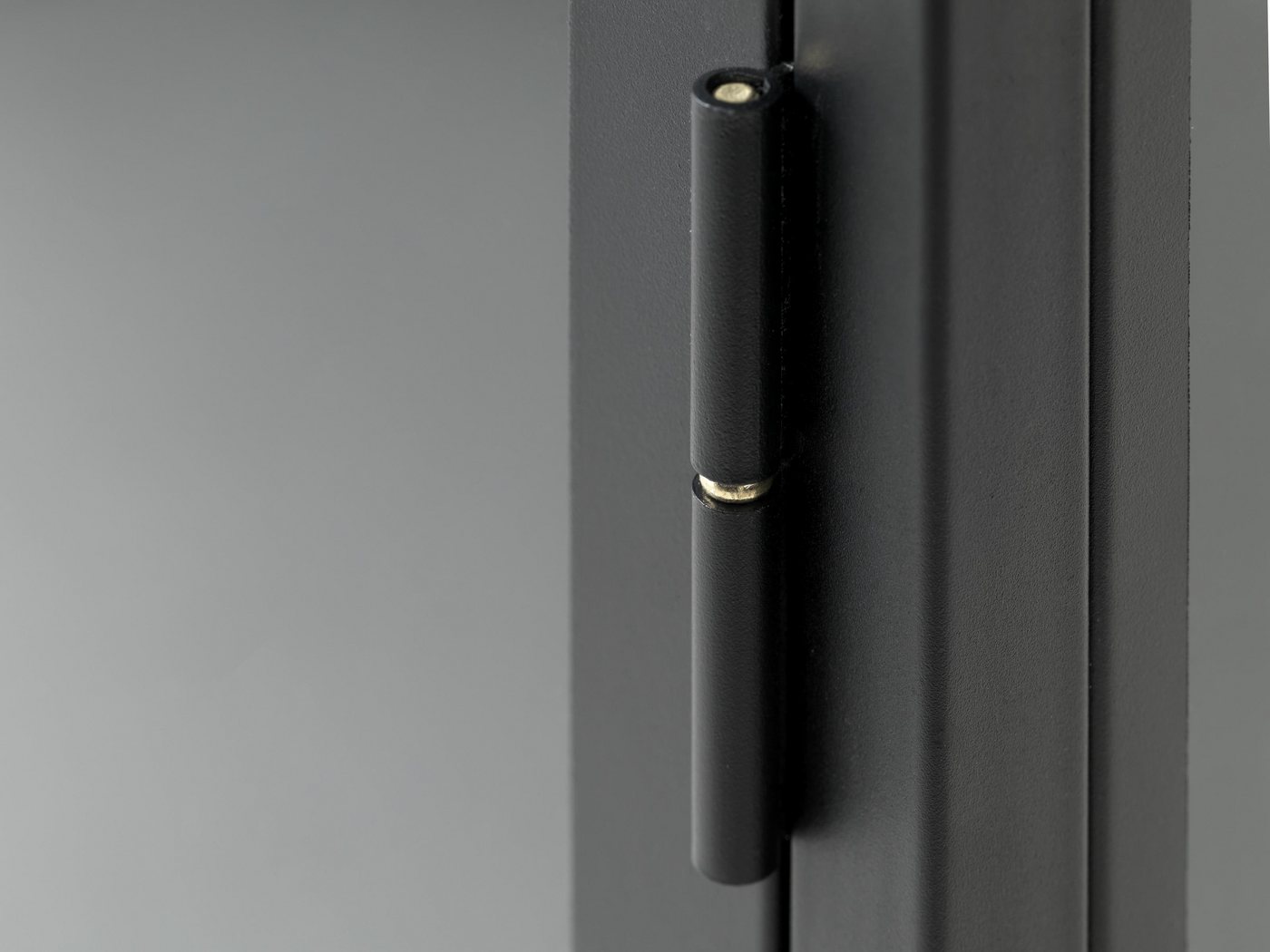 UNIQUE furniture A/S Vitrine aus Metall Schwarz Lackiert in Metall Schwarz günstig online kaufen