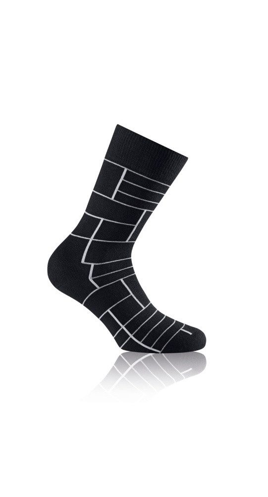 Socken Tagessocke Fashion schwarz/weiss Herren - 1 Paar