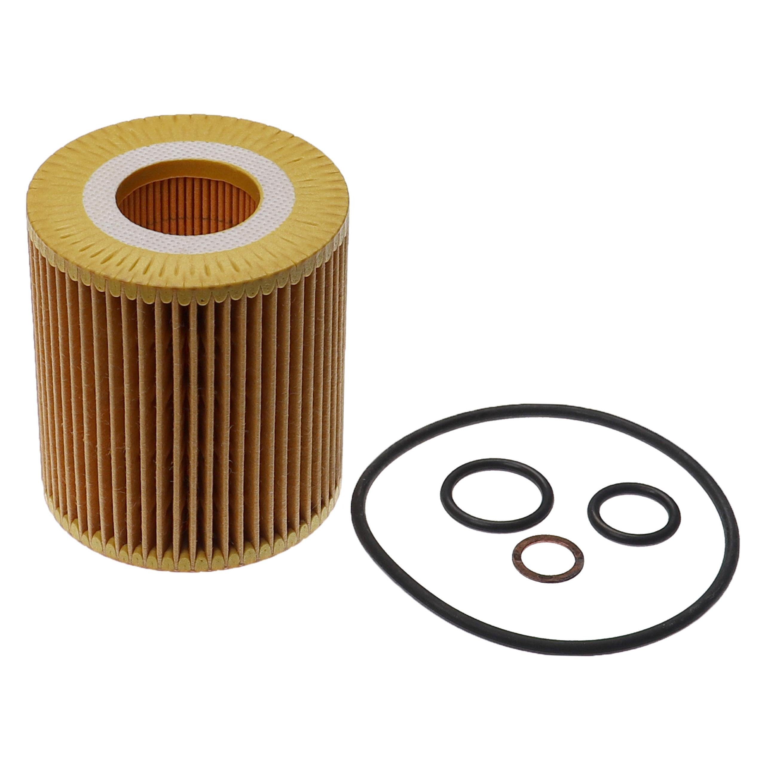 vhbw Ersatzfilter passend für BMW 3er Coupe 2005/03-2006/07 E46 318 Ci 1995 ccm 110 KW, Zubehör für BMW 3er Coupe 2005/03-2006/07 E46 318 Ci 1995 ccm 110 KW 150 PS, Einfache Installation