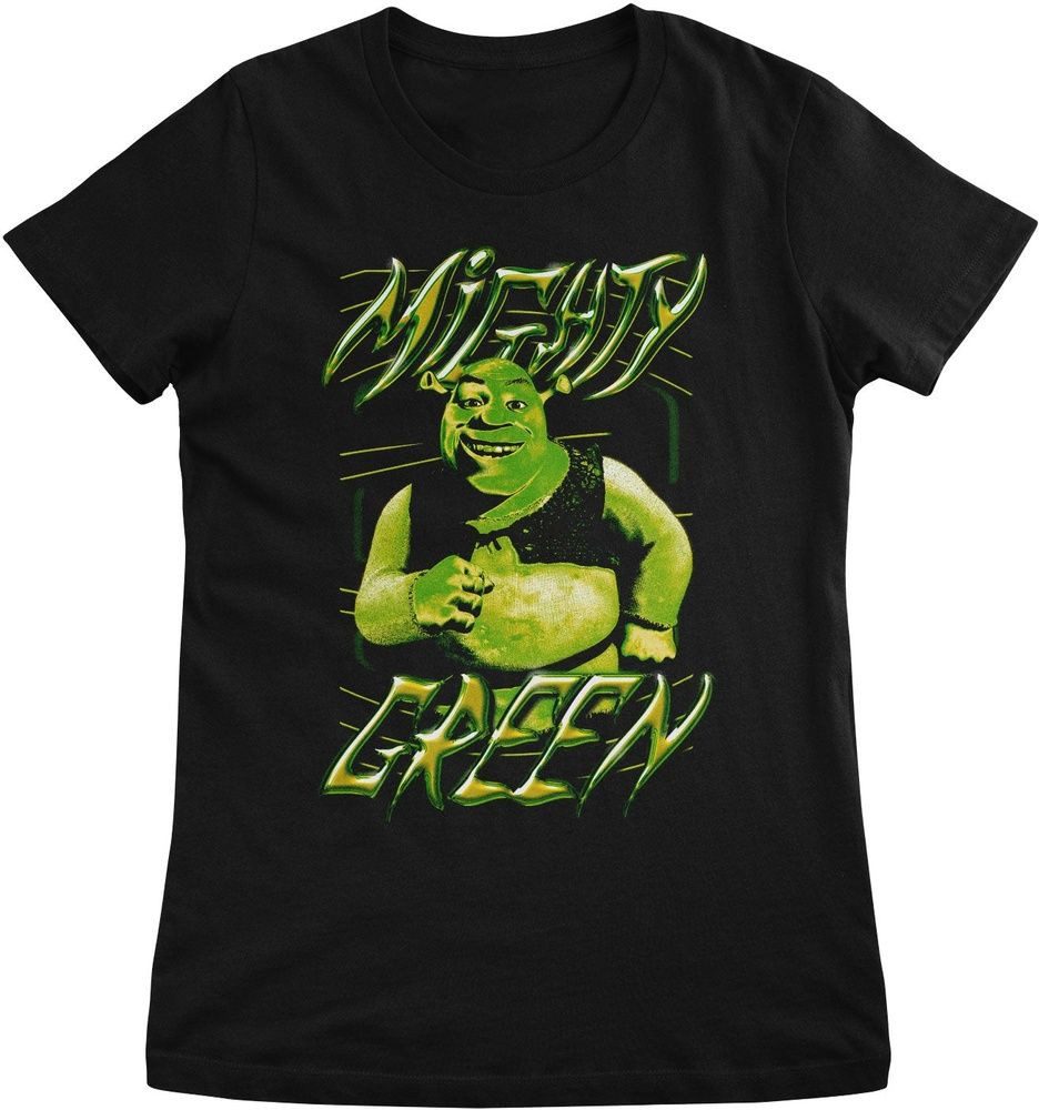Shrek T-Shirt Mighty Green Graffiti Girly Tee