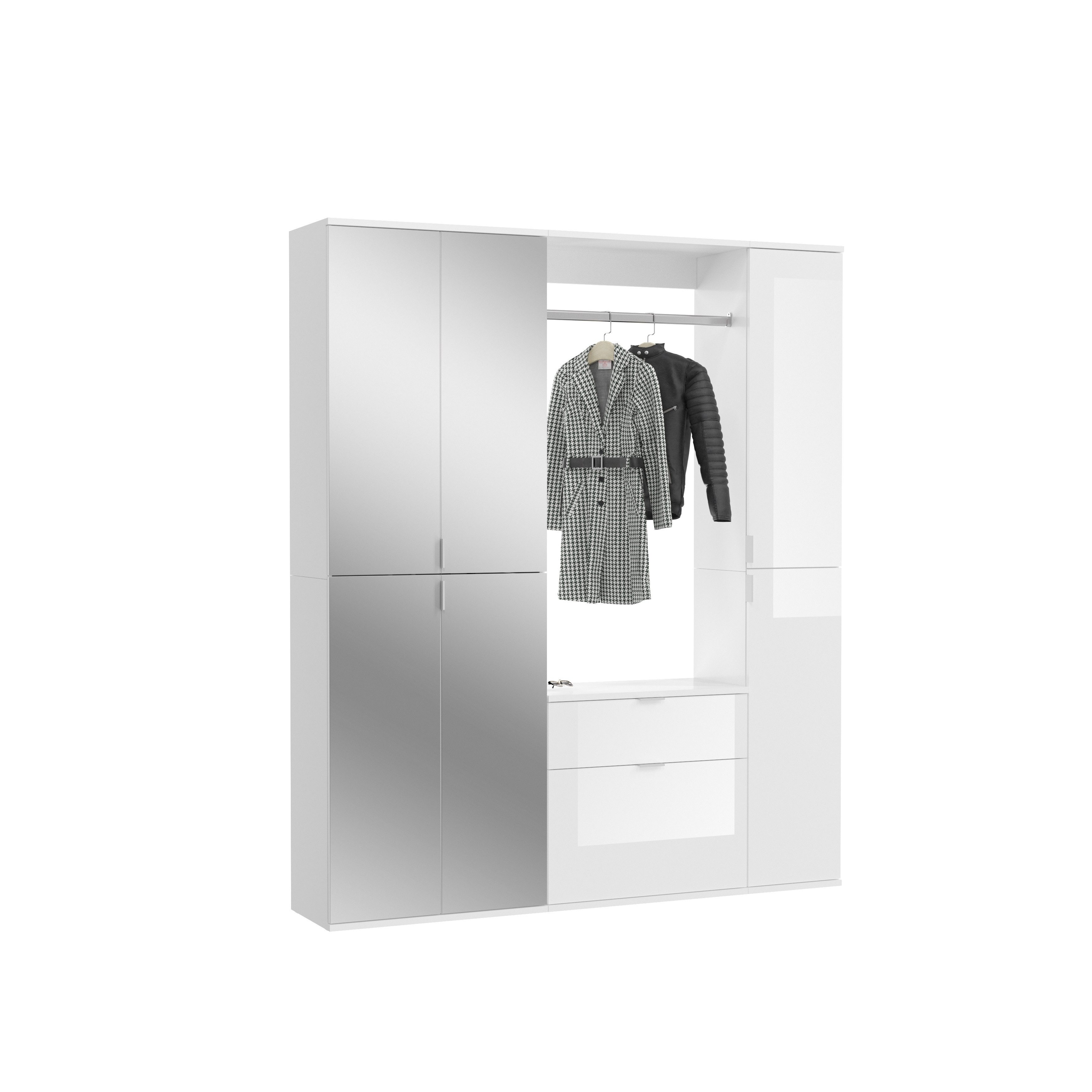 xonox.home Garderoben-Set 152 x 193 x 34 cm (B/H/T)