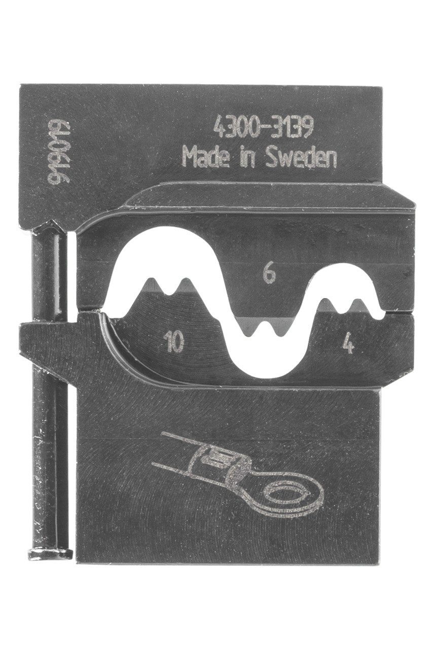 Crimpzange 8140-03 Modul-Einsatz für unisolierte Kabelschuhe 4/6/10