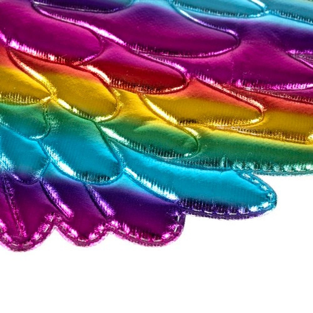 KRUZZEL Kostüm-Flügel Kinderkostüm Einhornkostüm, Stirnband mit Horn und Ohren für märchenhaften Einhorn-Look