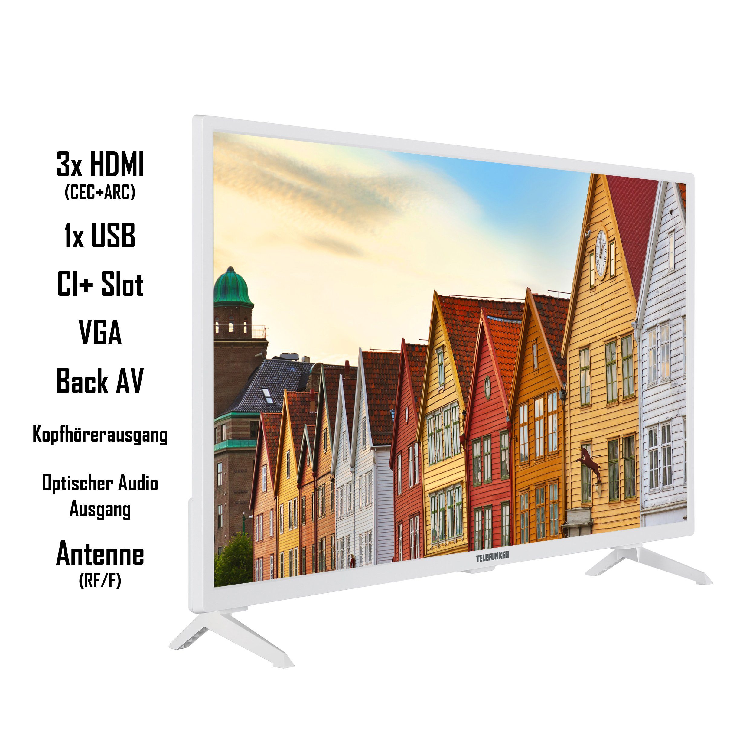 Telefunken XF32SN550SD-W LCD-LED Fernseher (80 cm/32 weiß ! RABATT: 11.54%