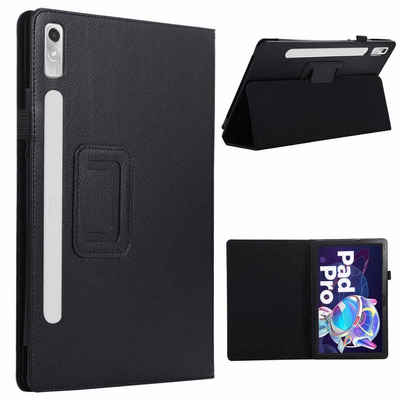 Wigento Tablet-Hülle Aufstellbare Kunst-Leder Tasche für Lenovo Tab P11 Pro 2. Gen 11.2 Zoll Etuis Hülle Cover Schutz Case Zubehör