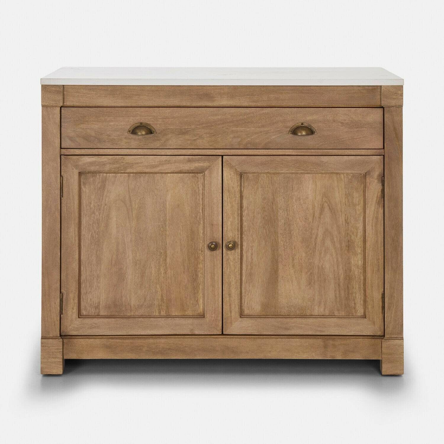 Mirabeau Küchenzeile Küchenschrank Millhaven braun/weiß