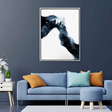 DOTCOMCANVAS® Leinwandbild History, Leinwandbild weiß schwarz moderne abstrakte Kunst Druck Wandbild