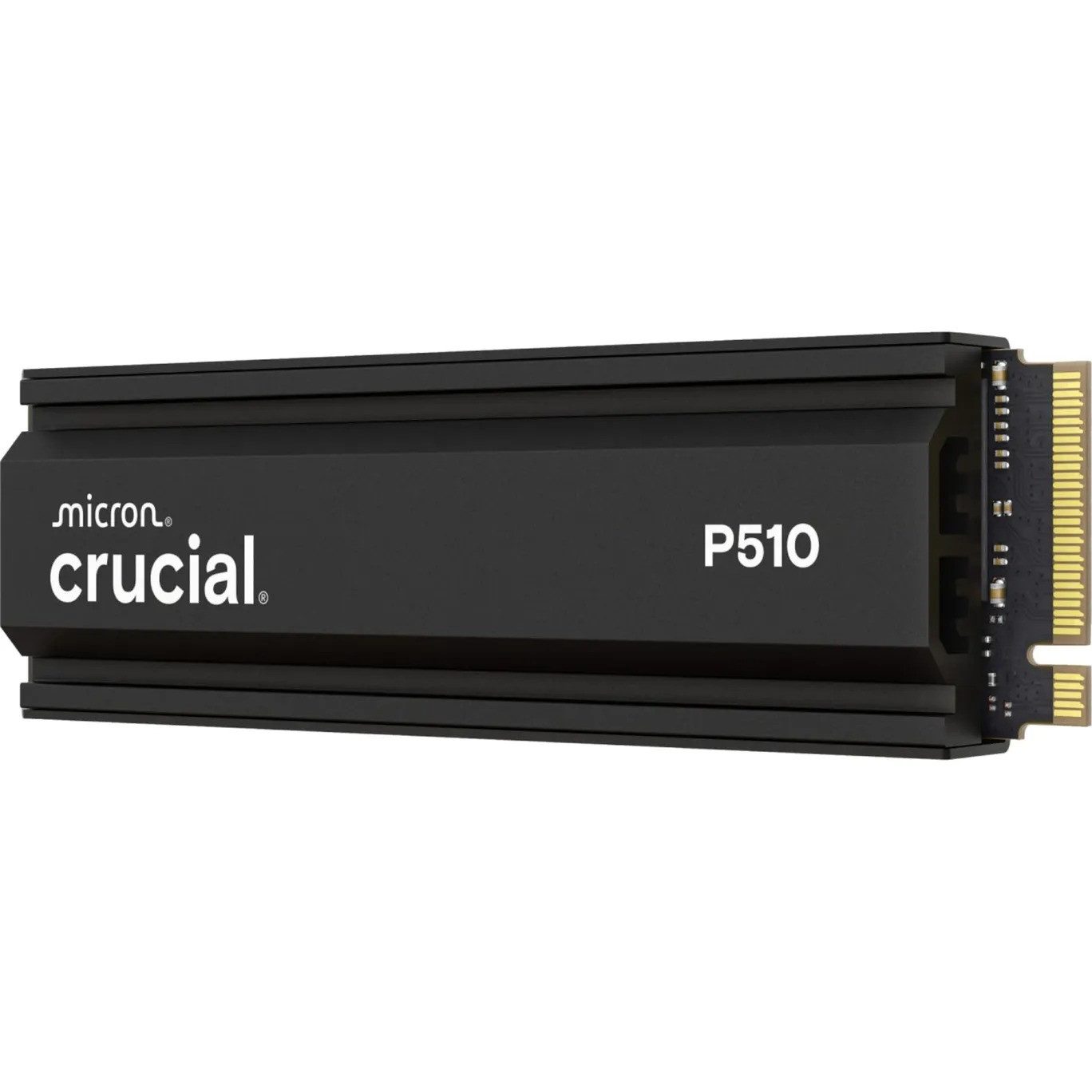 Crucial P510 2TB PS5 PC SSD M.2 2280 NVMe mit Kühlkörper interne SSD (2 TB) M.2" 10000 MB/S Lesegeschwindigkeit, 8700 MB/S Schreibgeschwindigkeit, High-speed PCIe Gen5 x4 NVMe 2.0 SSD with integrated heatsink