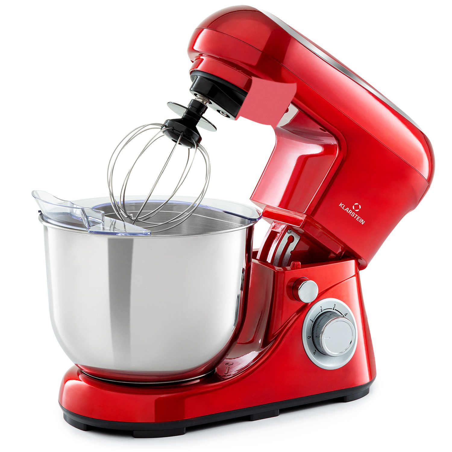 Klarstein Küchenmaschine mit Kochfunktion, 1300 W, 5 l Schüssel, Knetmaschine Teigmaschine Teigknetmaschine Rührmaschine Standmixer