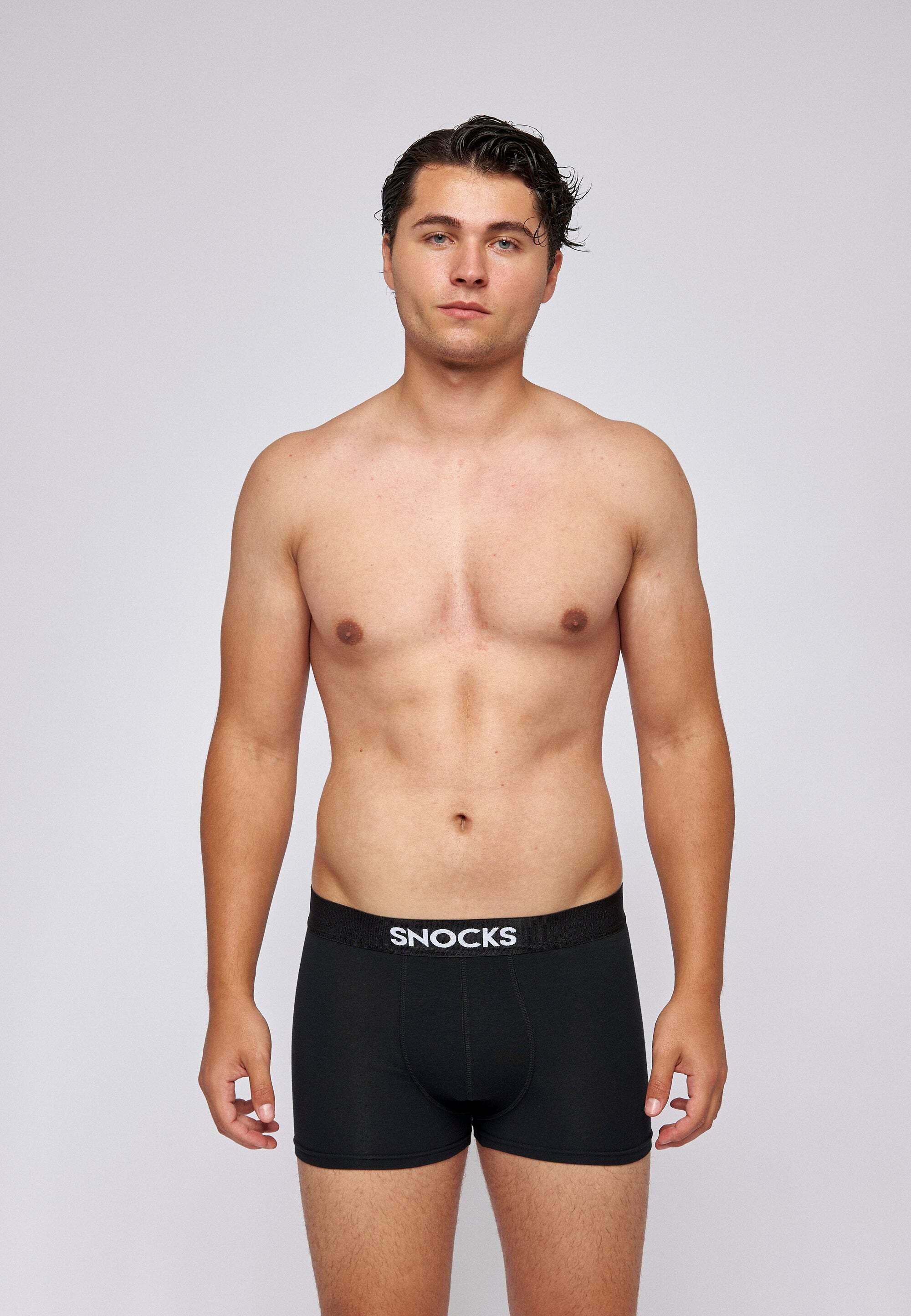 SNOCKS Boxershorts Enge Herren Unterhose aus Naturfaser-Viskose (3-St) besonders weich und angenehm auf der Haut