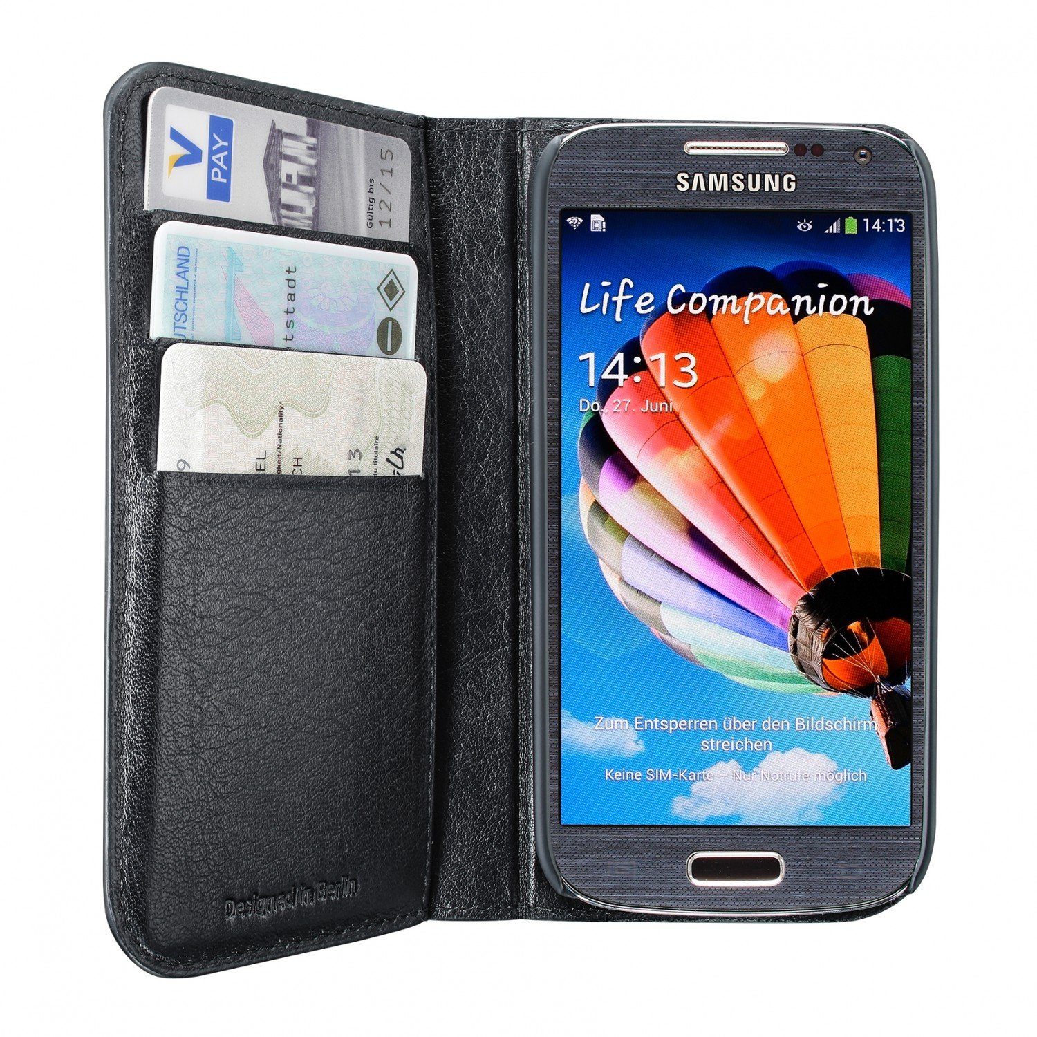 Artwizz Flip Case Wallet for Samsung Galaxy S4 mini, black