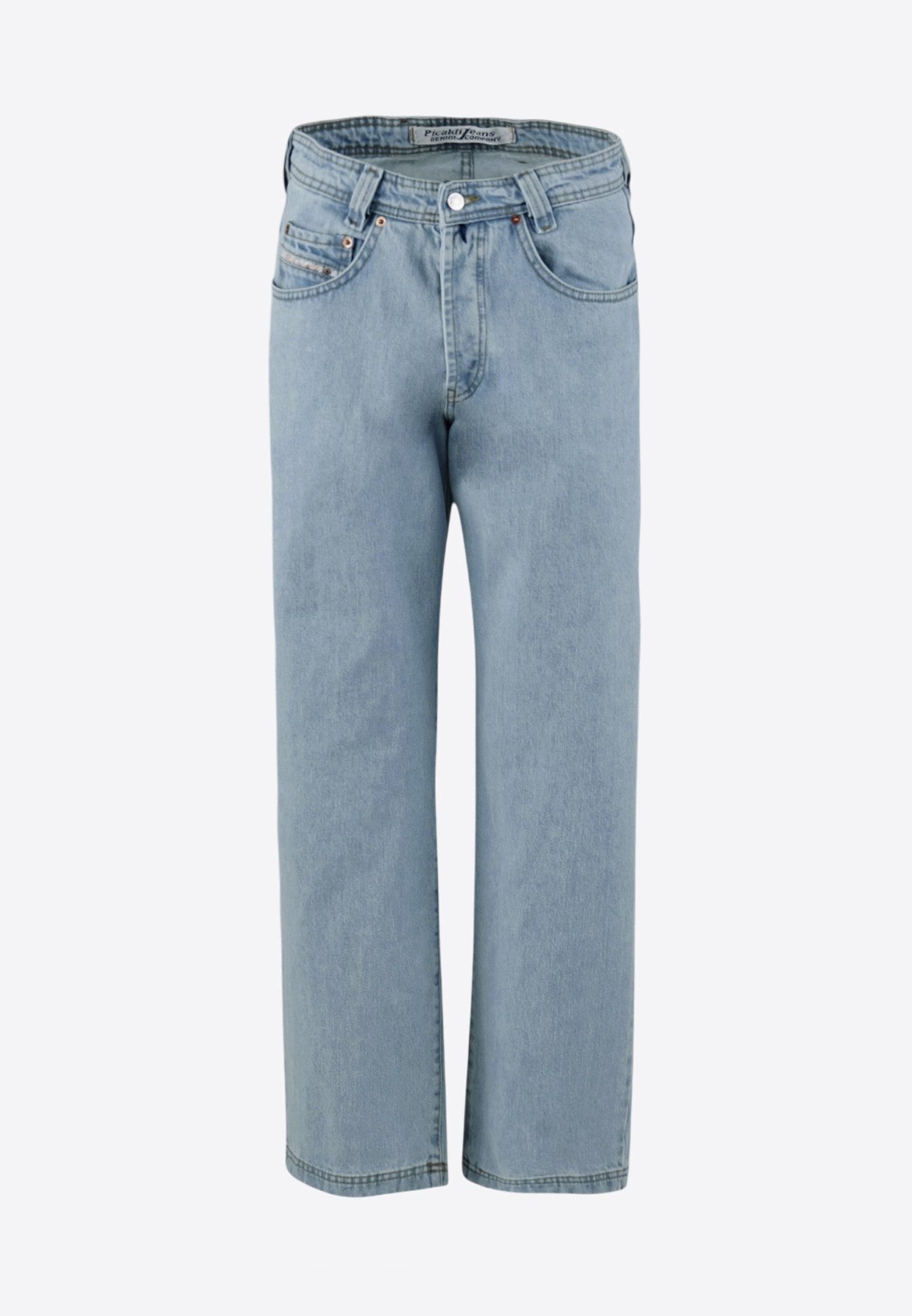 Relax-fit-Jeans Baggy Zicco 474 Salvador - Light Blue Denim mit Straight Leg