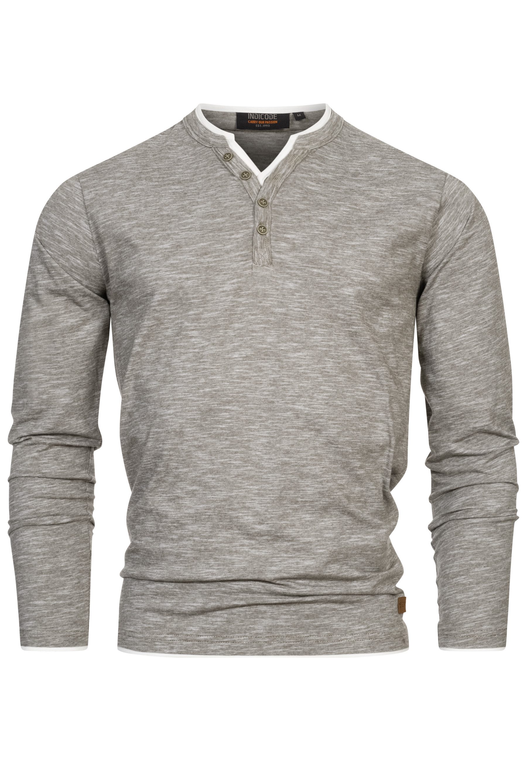 Indicode Langarmshirt Herren INColeson Shirt Langarm Herrenshirt Langarmshi günstig online kaufen