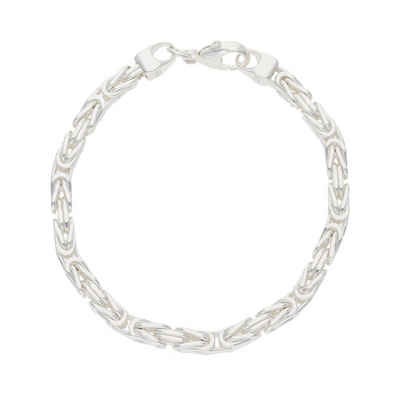 JuwelmaLux Armband JuwelmaLux Königsarmband 925 Silber für Herren JL44-03-0016 21 cm (kein Set, 1-tlg., kein Set)