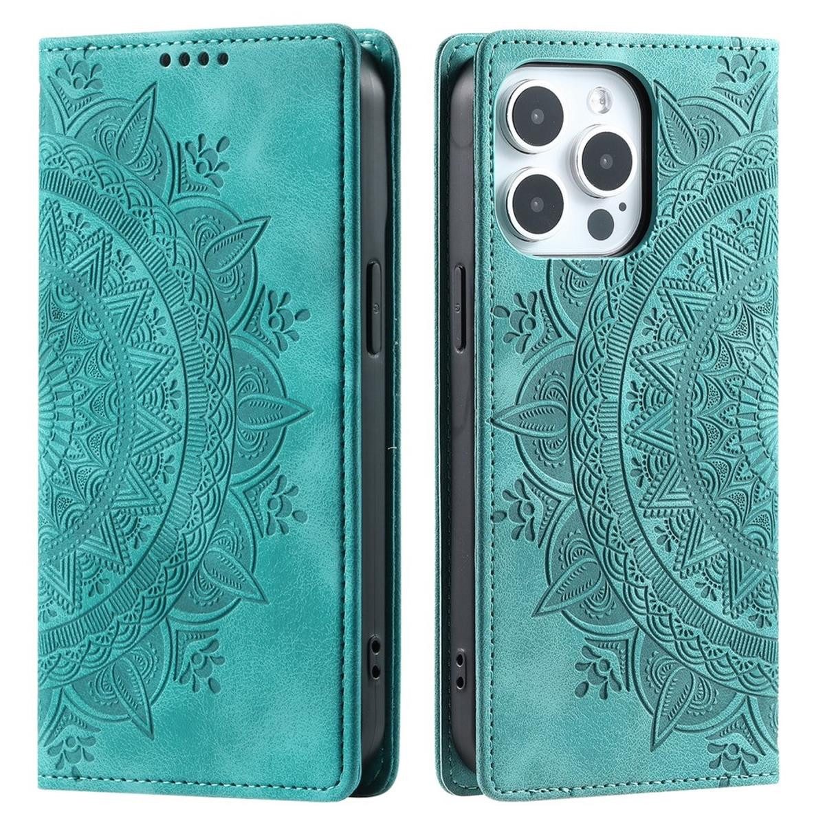 CoverKingz Handyhülle Hülle für Apple iPhone 16 Pro Handyhülle Flip Case Cover Etui Mandala, Mandala