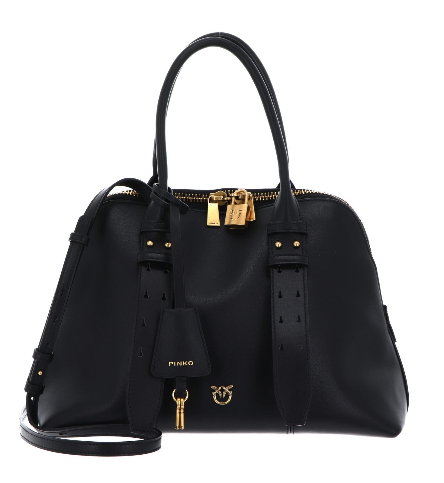 PINKO Handtasche Bowling Bag Vitello Mor