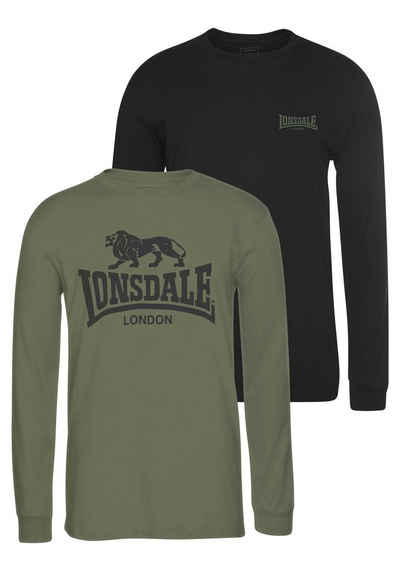 Lonsdale Langarmshirt AYRSHIRE (Packung, 2-tlg., 2er-Pack)