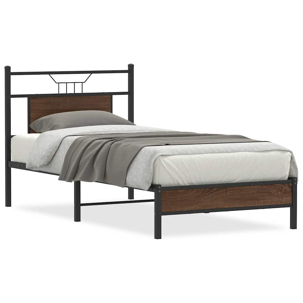 vidaXL Bett Bettgestell ohne Matratze Braun günstig online kaufen