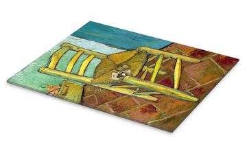 Posterlounge Acrylglasbild Vincent van Gogh, Van Goghs Stuhl, Wohnzimmer Malerei