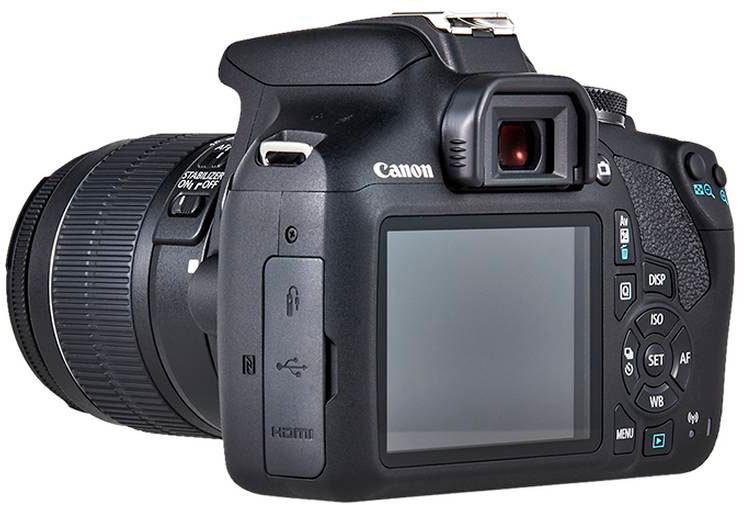 Canon EOS 2000D Kit Spiegelreflexkamera (EF-S 18-55 IS II, 24,1 MP, NFC, WLAN (Wi-Fi), inkl. EF-S 18-55 IS II Objektiv)