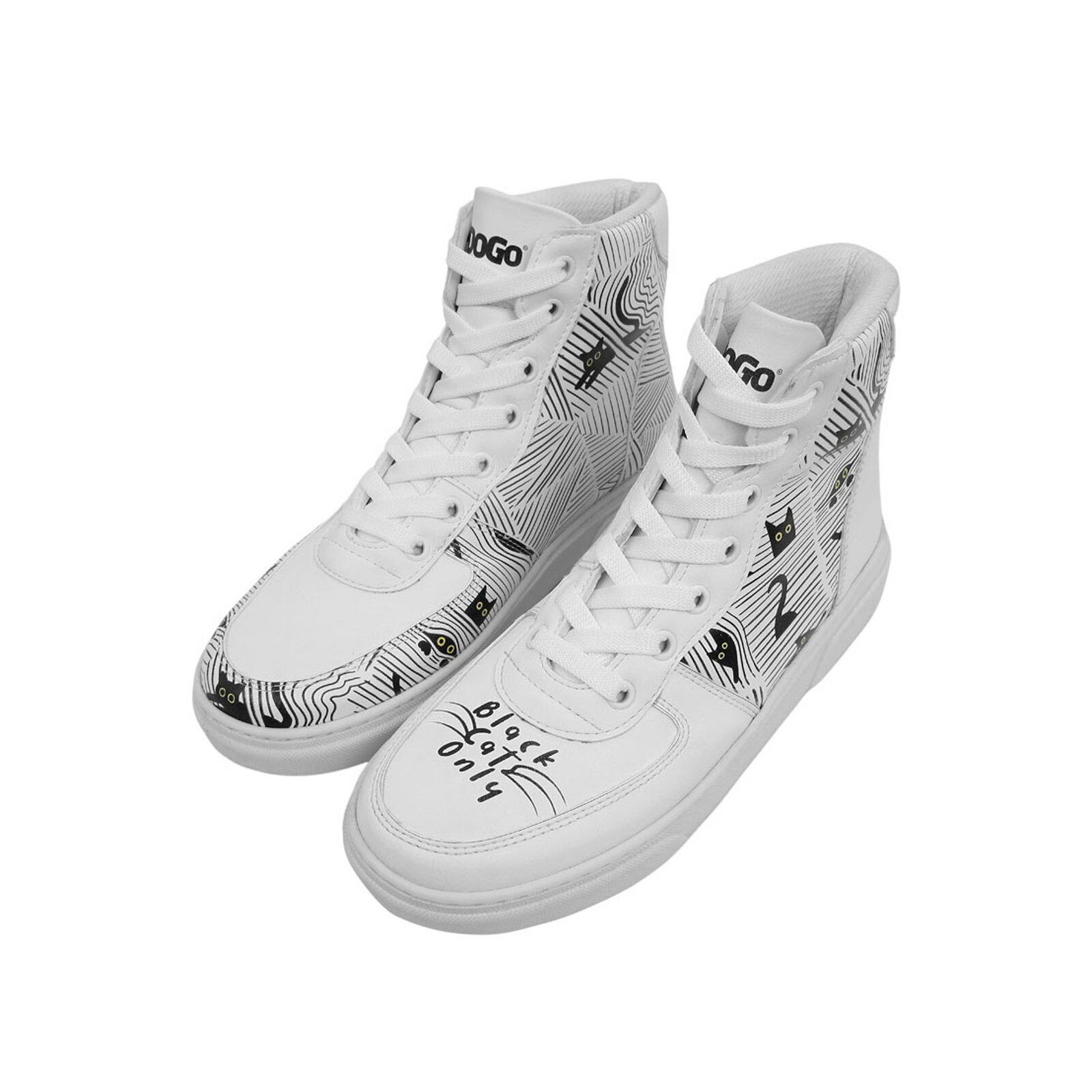 DOGO Ace Boots Black Cats Only Damen Stiefeletten Stiefelette Handgefertigt günstig online kaufen