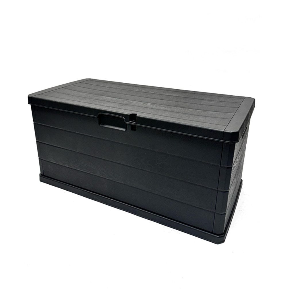 Kreher Kissenbox XXL mit 340 Liter Fassungsvermögen in Holz Optik (Anthrazi günstig online kaufen