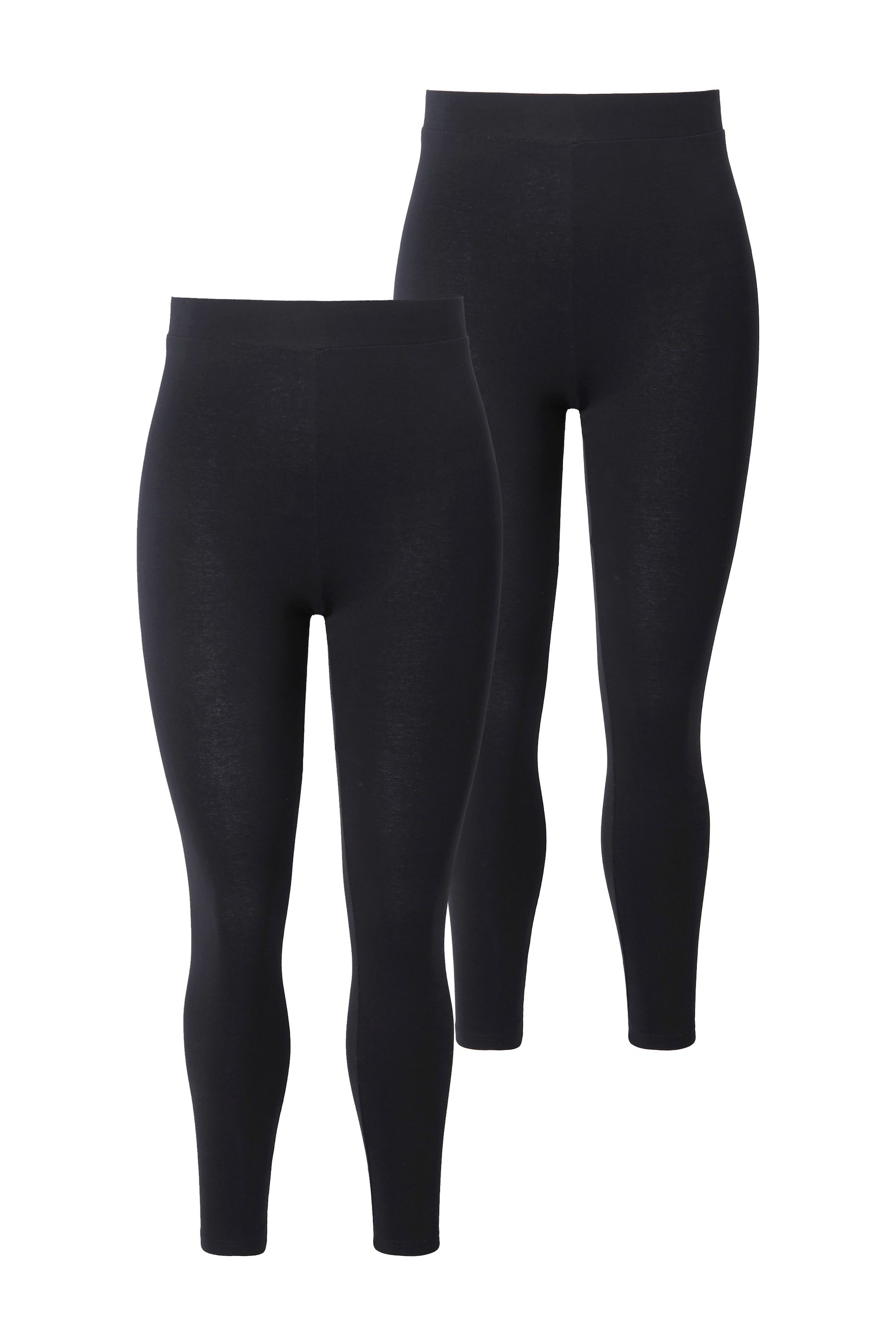 Studio Untold Leggings Leggings Doppelpack schmal High Waist Elastikbund (2-tlg)