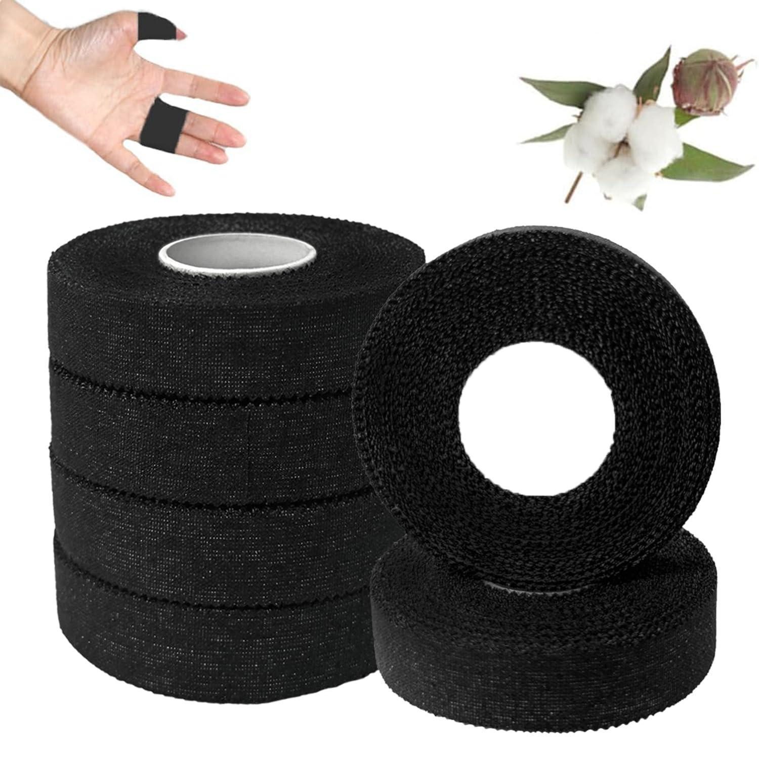 LuxusKollektion Kinesiologie-Tape Sporttape Klebebänder Fußball Volleyball Klettern Schwarz 1.5cm
