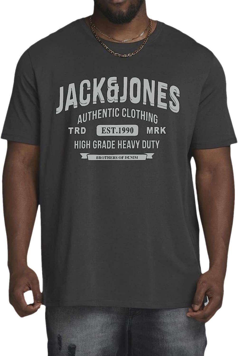 3er Jack Mix aus Big Baumwolle Plus Übergröße & Print-Shirt Shirt, 9 Pack Jones Size 3er-Pack) (Spar-Set,
