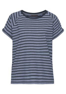 Elbsand Kurzarmshirt Caira mit Streifen, T-Shirt aus Baumwoll-Mix, sportlich und bequem