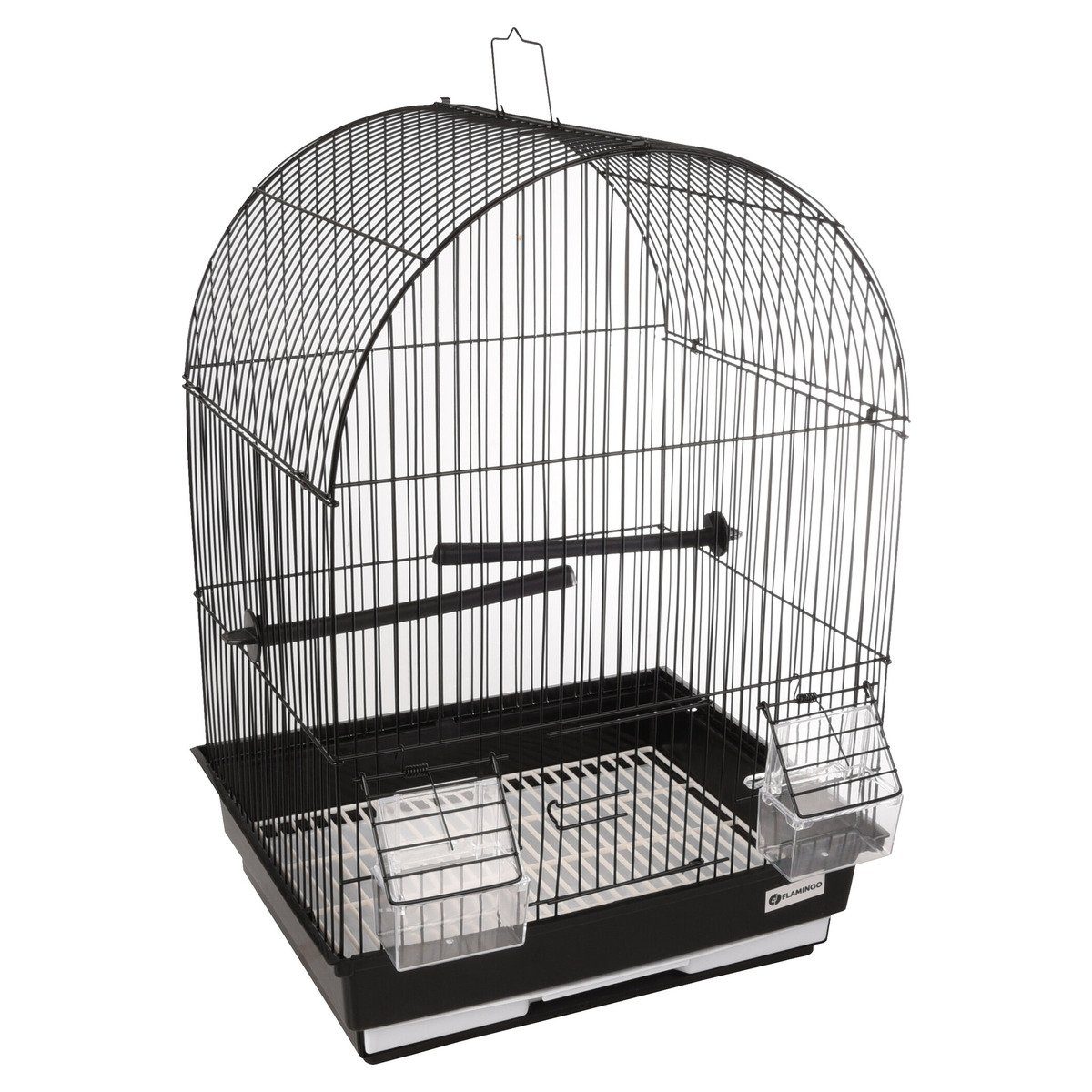 Flamingo Vogelkäfig Vogelkäfig Alor 2 schwarz günstig online kaufen