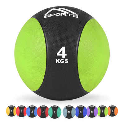 MSports® Medizinball Medizinball 1 – 10 kg – inkl. Übungsposter