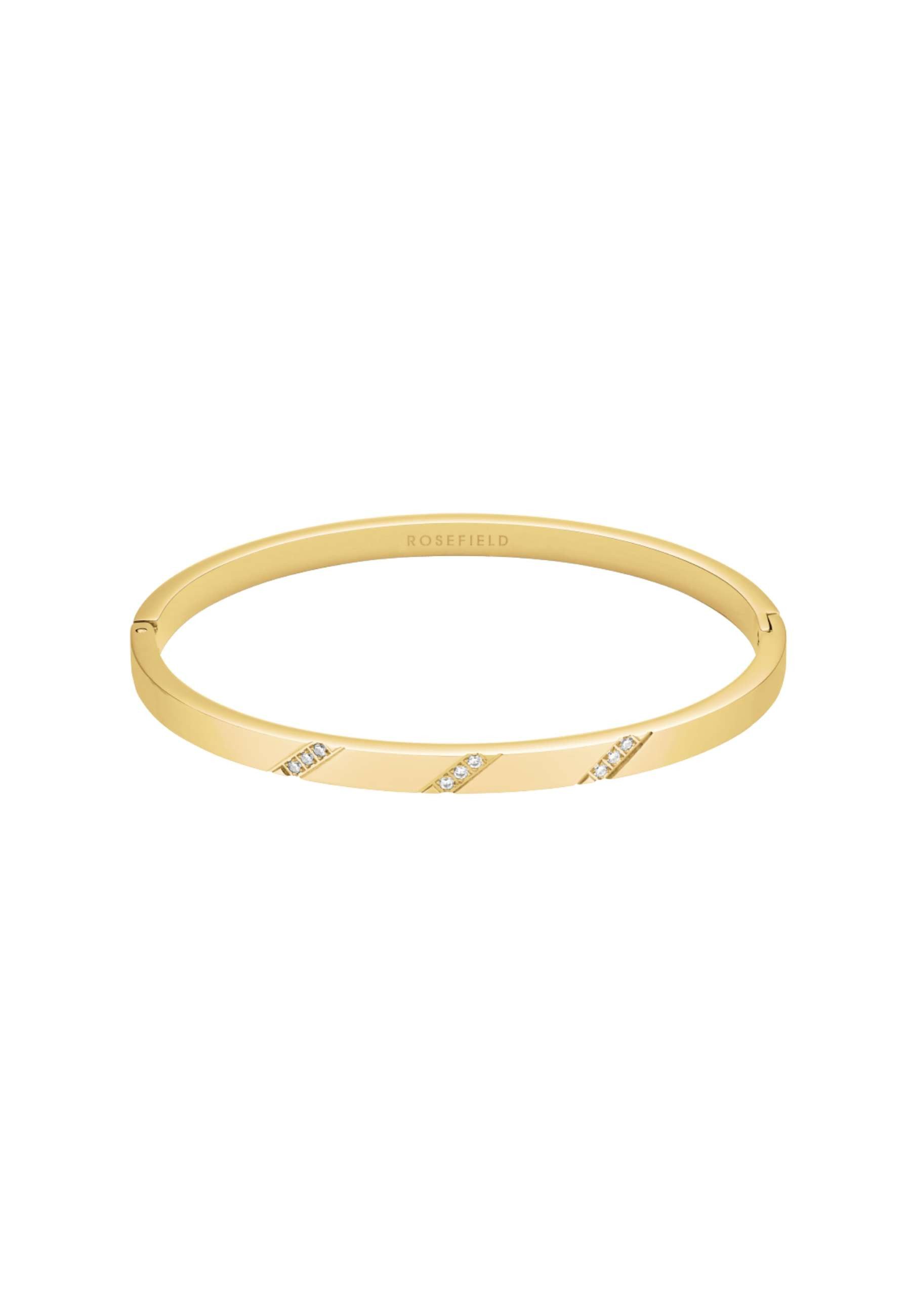 ROSEFIELD Armband ROSEFIELD Linien Kristalle Armband für Damen Goldfarben