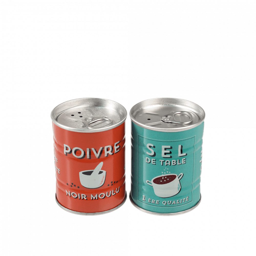 Rex London Salz- / Pfefferstreuer SEL & POIVRE, (Retro-Design, Set, 2-tlg), ca. Ø 5,2 x 6,7 cm (je Streuer)