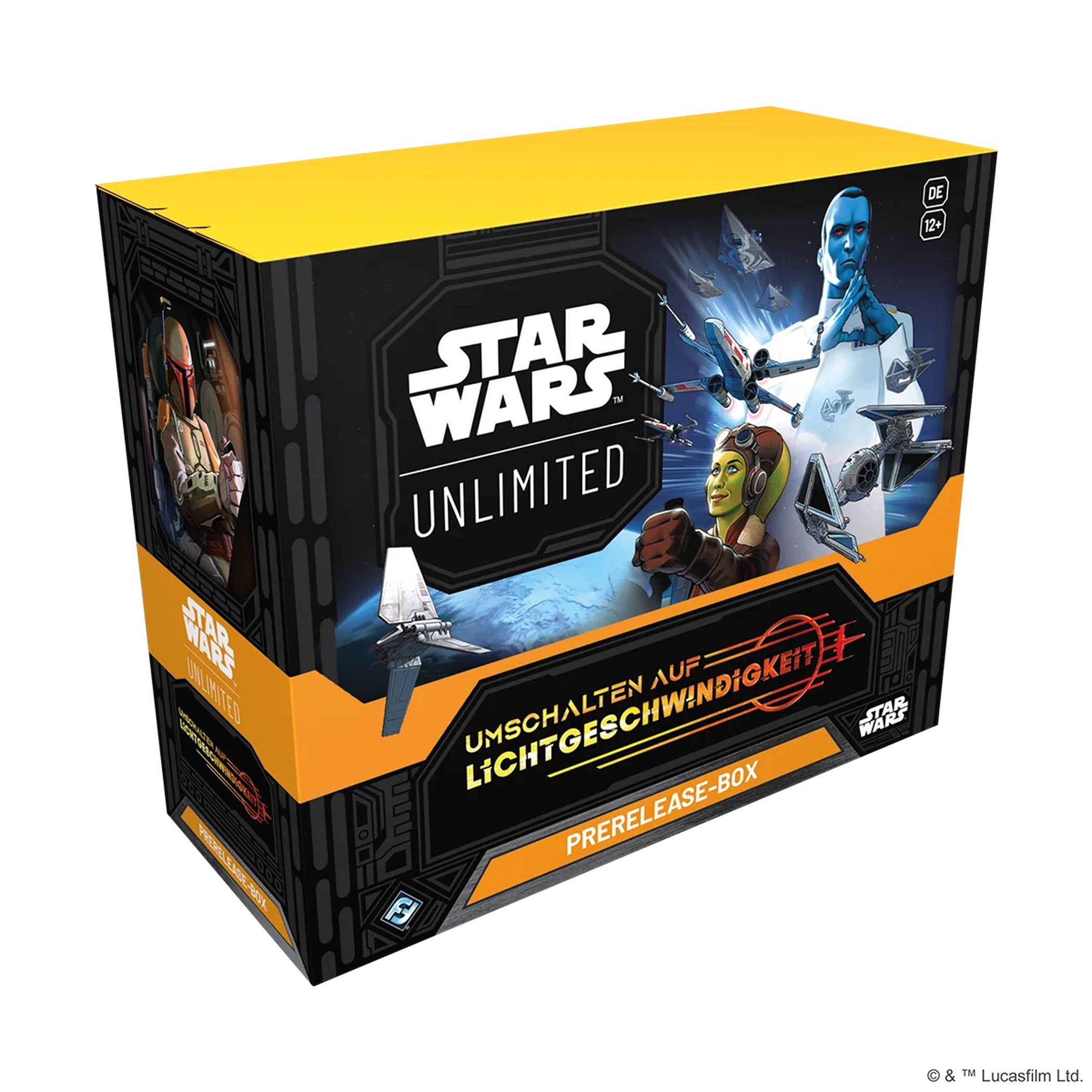 Asmodee Spiel Star Wars Unlimited Umschalten Lichtgeschwindigkeit Prerelease Box